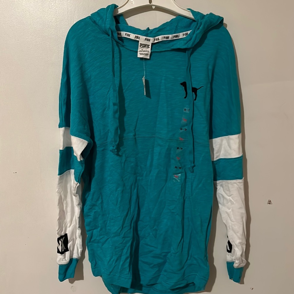 Pink Turquoise TShirt Hoodie